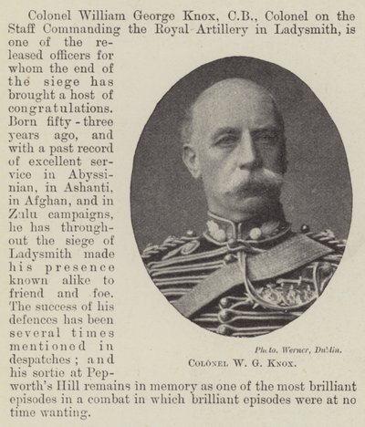 Colonel W G Knox - English Photographer
