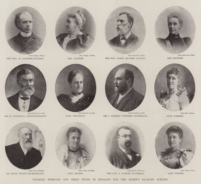 Premiers ministres coloniaux et leurs épouses en Angleterre pour le Jubilé de diamant de la Reine - English Photographer