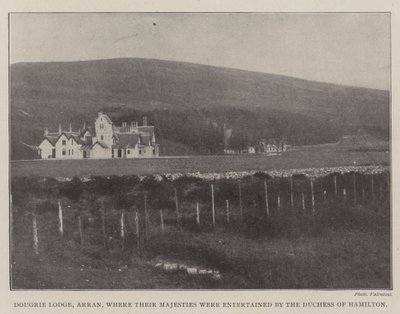 Dougrie Lodge, Arran, où Leurs Majestés ont été reçues par la duchesse de Hamilton - English Photographer
