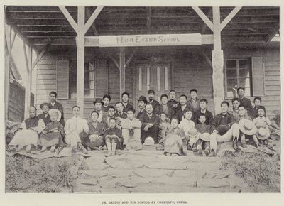 Dr Landis et son école à Chemulpo, Corée - English Photographer