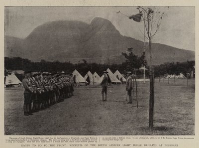 Impatients de partir au front, recrues de la South African Light Horse s