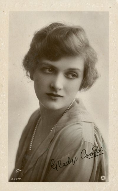 Carte postale édouardienne de Gladys Cooper - English Photographer