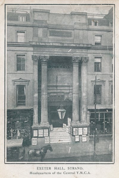 Exeter Hall, Strand, siège de la YMCA Centrale - English Photographer