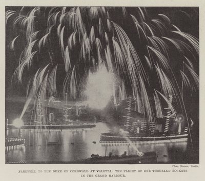 Adieu au duc de Cornouailles à Valetta, le vol de mille fusées dans le Grand Port - English Photographer