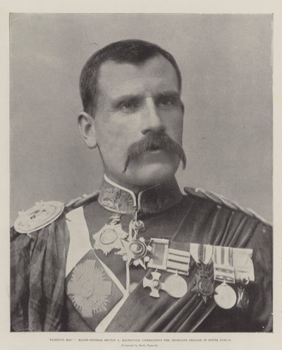 Fighting Mac, major-général Hector A Macdonald, commandant la brigade des Highlands en Afrique du Sud - English Photographer