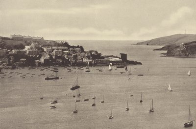 Fowey, Batterie et Tour de Polruan (photo n/b) - English Photographer