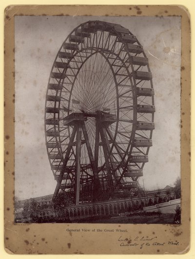 Vue générale de la Grande Roue, Earls Court, Londres - English Photographer
