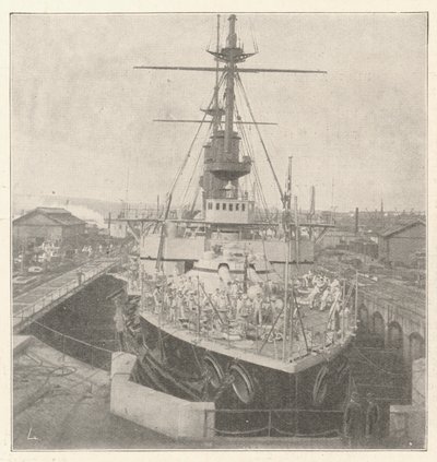 HMS Implacable, commissionné par le prince Louis de Battenberg - English Photographer