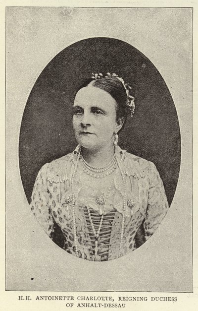 H H Antoinette Charlotte, Duchesse régnante d