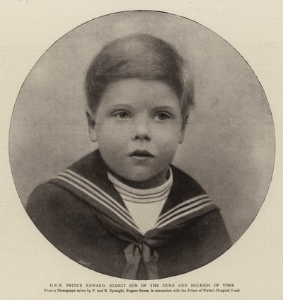 S.A.R. le prince Edward, fils aîné du duc et de la duchesse d