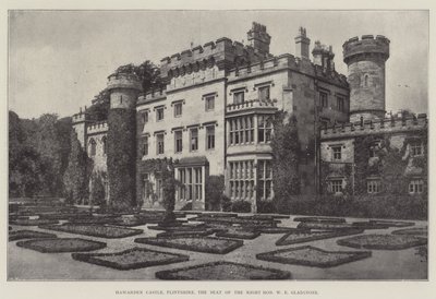 Château de Hawarden, Flintshire, résidence du très honorable W E Gladstone - English Photographer
