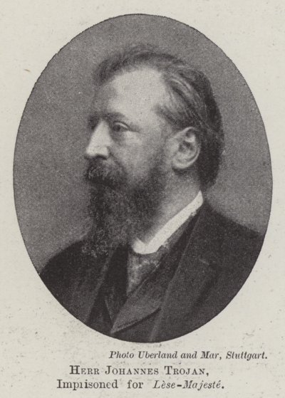 Herr Johannes Trojan, emprisonné pour lèse-majesté - English Photographer