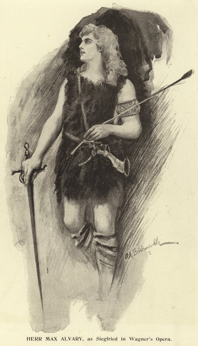 Herr Max Alvary, en tant que Siegfried dans l