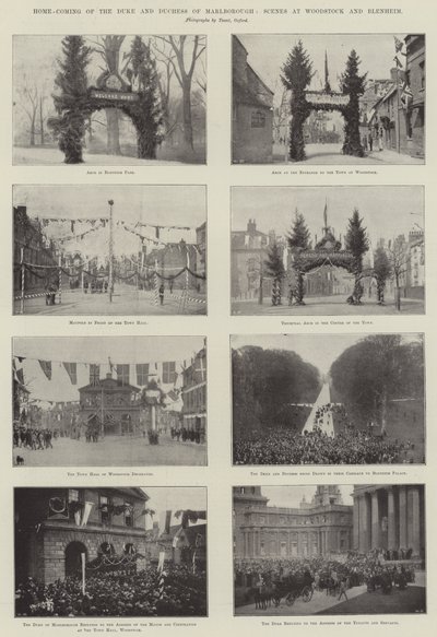 Retour à la maison du duc et de la duchesse de Marlborough, scènes à Woodstock et Blenheim - English Photographer