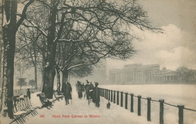 Hyde Park Corner en hiver, Londres - English Photographer
