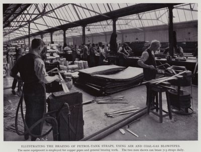 Illustration du brasage des sangles de réservoir d