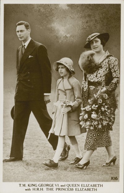 Le roi George VI et la reine Elizabeth avec la princesse Elizabeth - English Photographer