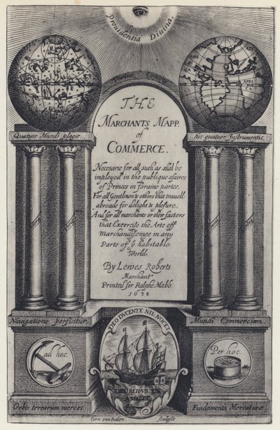 L Roberts, La Carte des Marchands de Commerce, R Mabb 1638 - English Photographer