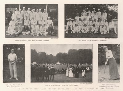 Les tournois de tennis et de croquet de la semaine dernière et le cricket des écoles publiques - English Photographer