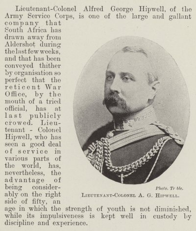 Lieutenant-colonel A G Hipwell - English Photographer