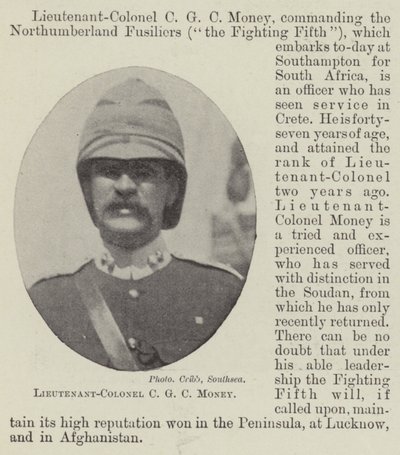 Lieutenant-colonel C G C Money - English Photographer