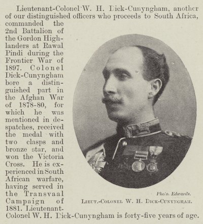 Lieutenant-colonel W H Dick-Cunyngham - English Photographer