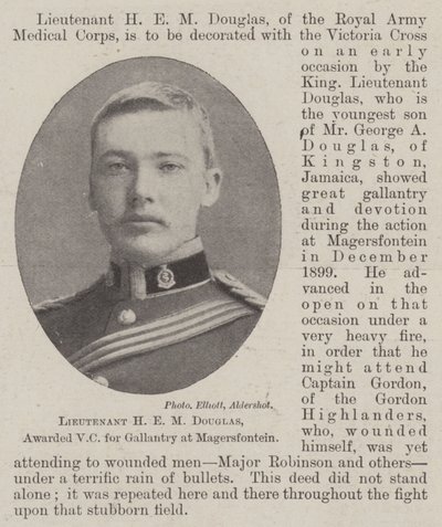 Lieutenant H E M Douglas, décoré de la VC pour bravoure à Magersfontein - English Photographer