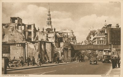 Vue en bas de Ludgate Hill, Londres - English Photographer
