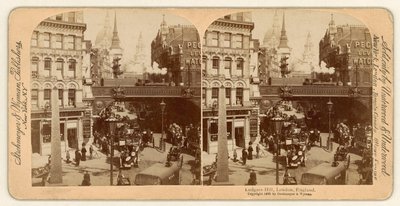 Ludgate Hill, vue stéréoscopique - English Photographer