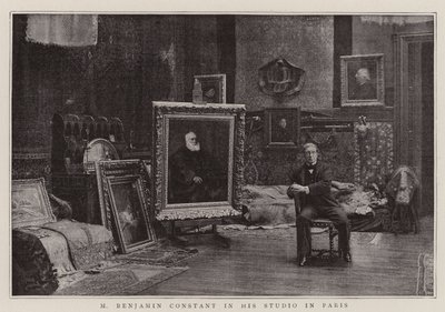 M. Benjamin Constant dans son atelier à Paris - English Photographer