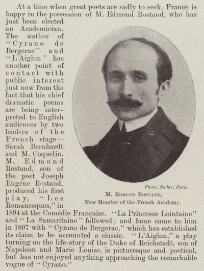 M Edmond Rostand, nouveau membre de l