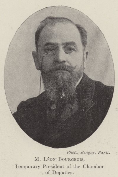 M. Léon Bourgeois, président temporaire de la Chambre des députés - English Photographer
