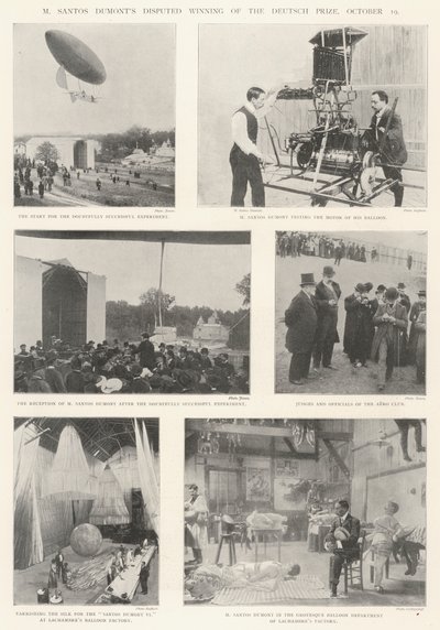 La victoire contestée de M. Santos Dumont pour le prix Deutsch, 19 octobre - English Photographer