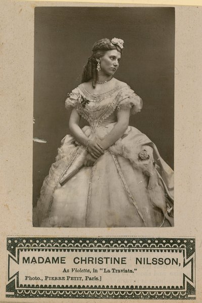 Madame Christine Nilsson en Violetta dans La Traviata - English Photographer