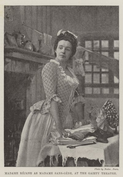 Madame Réjane en Madame Sans-Gêne, au théâtre Gaiety - English Photographer