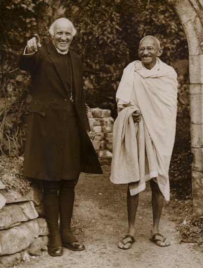 Mahatma Gandhi, leader indien du mouvement pour l