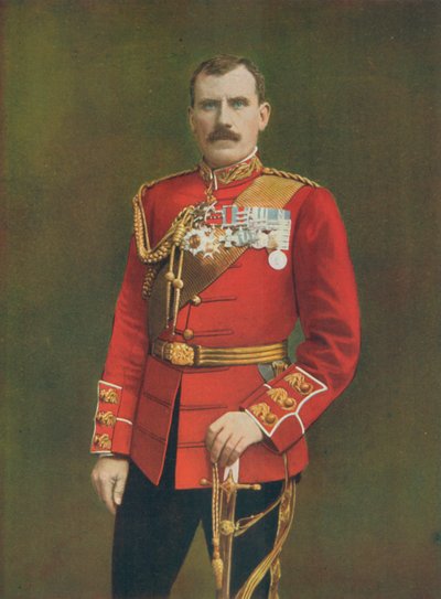 Maj.-Général Hector A. MacDonald commandant la 3e brigade (Highland) avec Lord Methuen - English Photographer