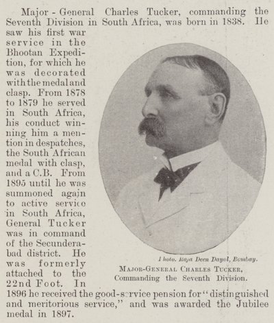 Major-général Charles Tucker, commandant la septième division - English Photographer