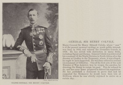 Major-Général Sir Henry Colvile - English Photographer