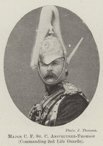 Major C F St C Anstruther-Thomson, commandant des 2nd Life Guards - English Photographer