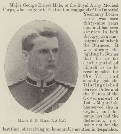 Major G E Hale, RAMC - English Photographer