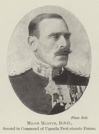 Major Martyr, DSO, second en commandement des forces du protectorat de l