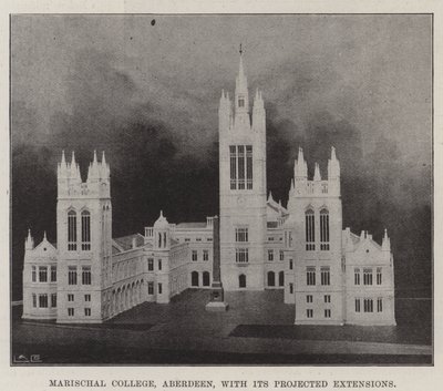 Marischal College, Aberdeen, avec ses extensions projetées - English Photographer