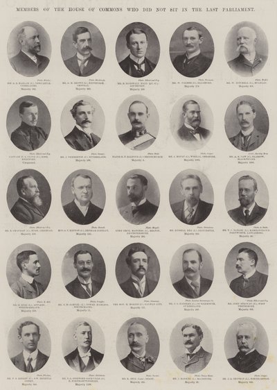Membres de la Chambre des communes qui ne siégeaient pas au dernier Parlement - English Photographer