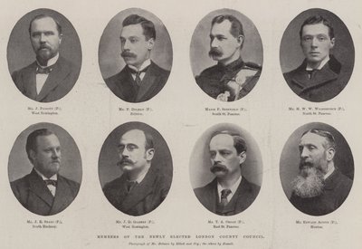 Membres du Nouveau Conseil du Comté de Londres Élu - English Photographer
