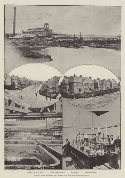 Usines de savon des frères Lever, Port Sunlight, près de Birkenhead - English Photographer