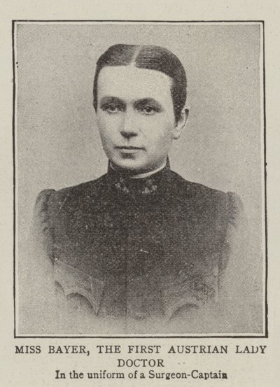 Mlle Bayer, la première femme médecin autrichienne - English Photographer
