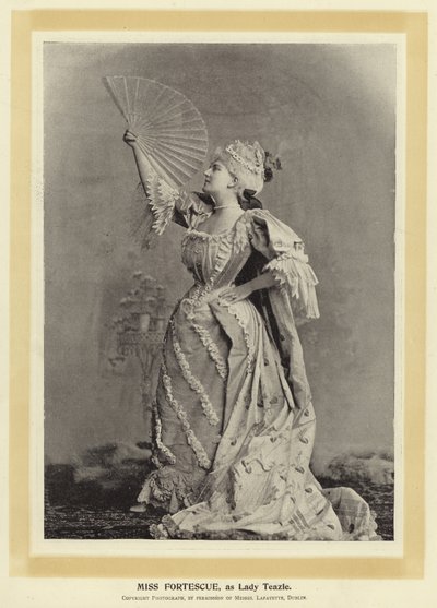 Miss Fortescue, en Lady Teazle - English Photographer