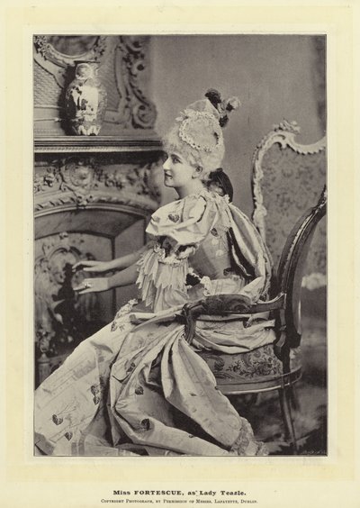 Mlle Fortescue, en Lady Teazle - English Photographer
