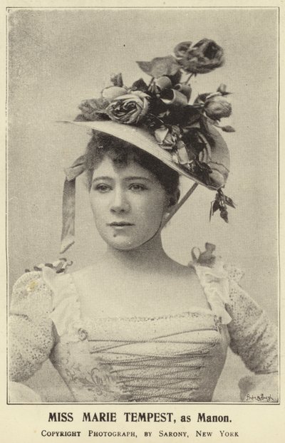 Mlle Marie Tempest, en tant que Manon - English Photographer